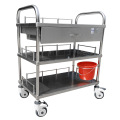 Stainless Steel Hotel Kitchen Dining Room Food Service Dining Cart Trolley